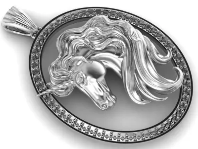 HORSE pendant 3D print model