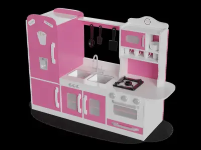 Cars and action games Play Kitchen Set 3D model