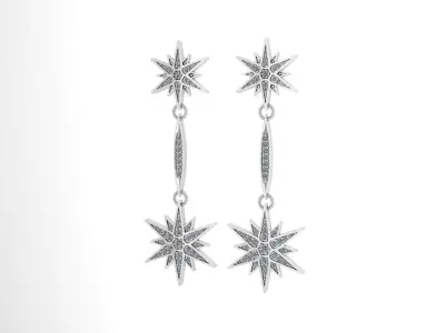 Star Ear-ring 3D print model