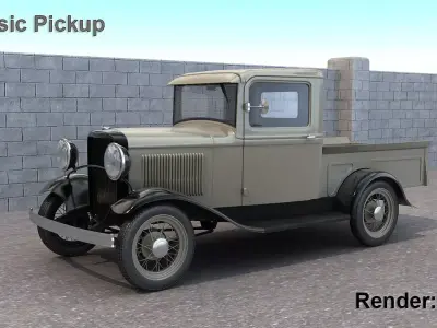 Classic Pickup 3D model purchase