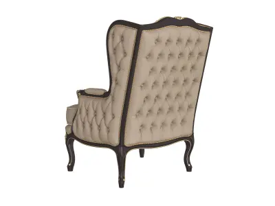 Royal bergere armchair by Modenese 3D model