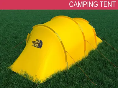 Mountain Camping tent 3D model