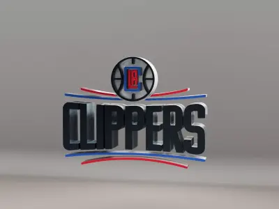 NBA LA Clippers Logo 3D model