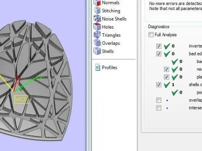 3D print model heart pendant VALENTINES DAY lovPoly  3D print model