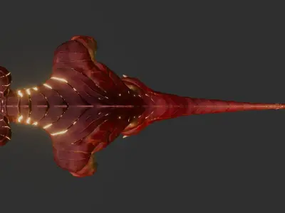 Fire Baronto Low-poly 3D model