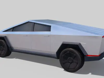 Tesla Cybertruck  Low-poly 3D model