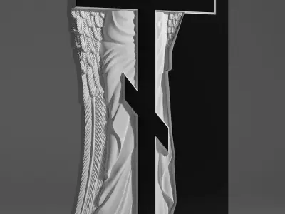 Angel Tombstone 3D model 3D model 3D model 3D model