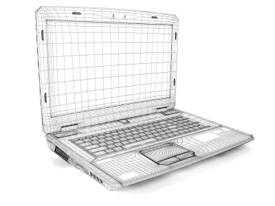 Laptop MSI GT series 3D model