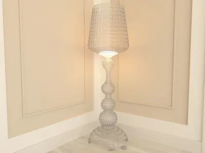 Kartell Kabuki Floor Lamp - Crystal 3D model