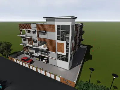 2 FLOOR APARTMENT 3D model