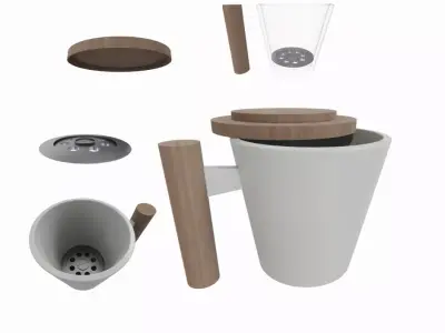 Mug with Drain Cover for Pure Sip 3D print model