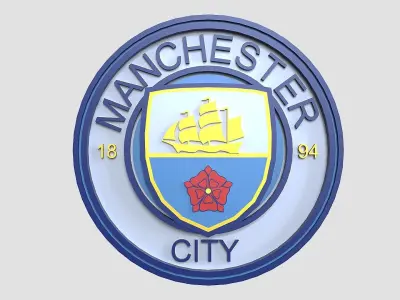 manchester city logo 3D print model