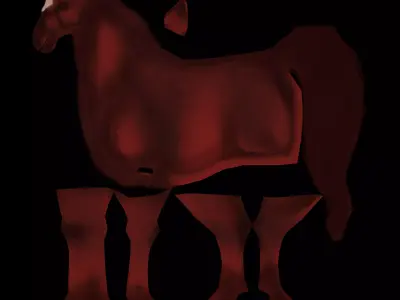 Horse maya 3D model