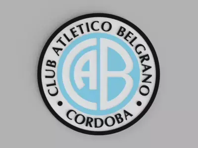Club Atletico Belgrano de Cordoba Football Wall Painting Free 3D print model