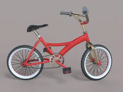 Bike 3d model kids bicycle 3D model