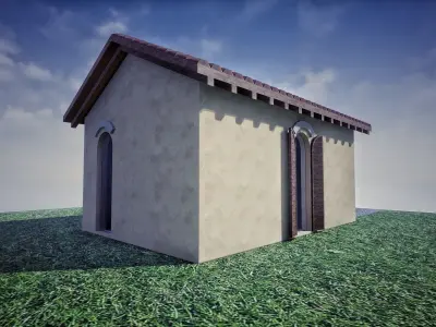 SHC Spanish Modern Garage 1 Free low-poly 3D model