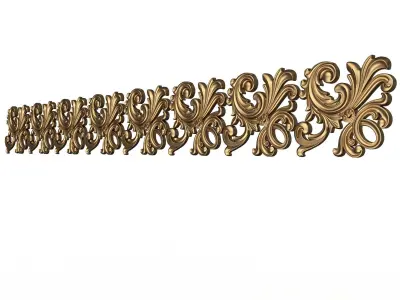 Ornament Element Molding 036 Low-poly 3D model