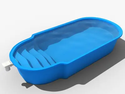 Vranov swimming pool 3D model