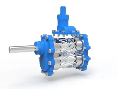 Hydraulic Gear Pump 3D model by saeedyouhannae
