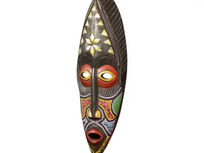 African Masks 3D model