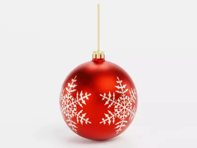 Christmas Ball Ornament V6 Low-poly 3D model