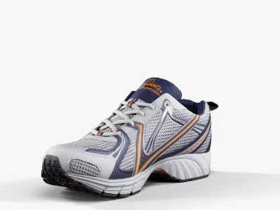 Spalding Running Shoes Low-poly 3D model