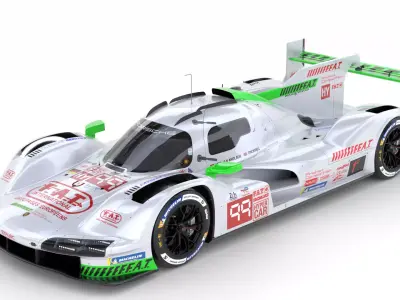 Porsche 963 LMDh 2025 WEC 3D model