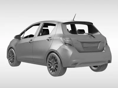 Toyota Yaris 2015  3D model