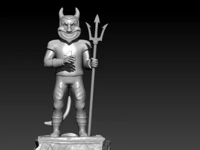 NCAA - ARIZONA STATE SUN DEVILS FOOTBALL MASCOT STATUE 3D print model