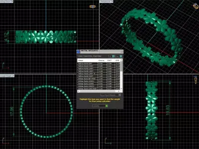 Arabic Tire Ring 3D print model