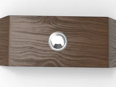 Cedes Monitor Stand Low-poly 3D model