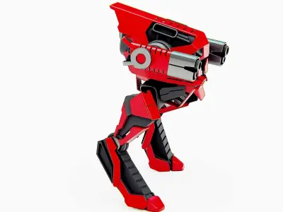 RAPTOR DROID D-150 Rigged for Unreal Engine - Unity - MIXAMO 3D model