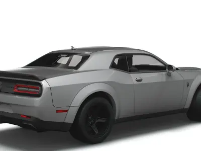 Dodge Challenger SRT Super Stock Black Package 2023 3D model
