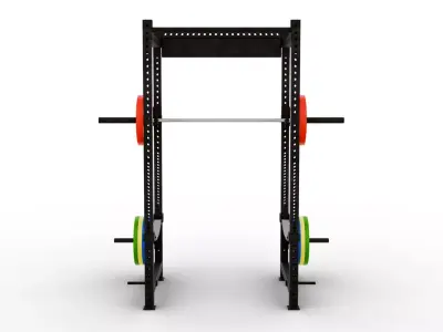 Exercise Power Rack 3D model