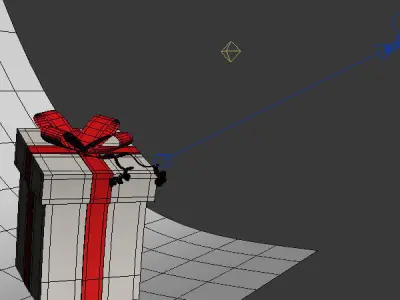 Gift box Low-poly 3D model