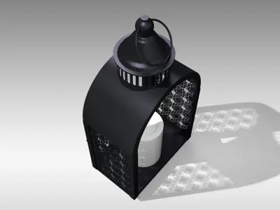 Metal Lantern 04 Low-poly 3D model