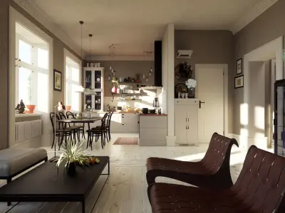 Nordic Flat - Unreal Engine 5 3D model