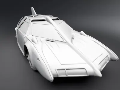 Spectrum Patrol Car Scale 3D print model