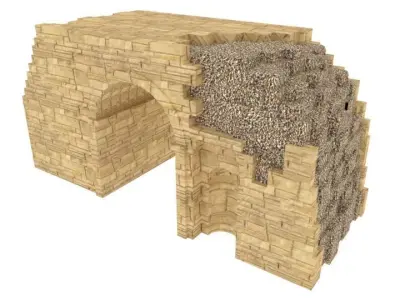 Cleopatra Gate Low-poly 3D model