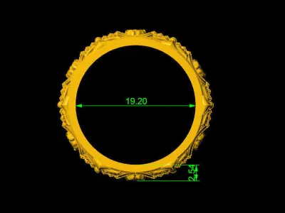 floret pattern - krimson lee 3D print model