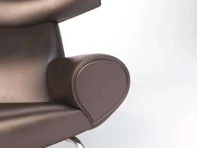 Ej 100 Oxchair Erik Jrgensen Easy Armchair By Hans J Wegner 3D model