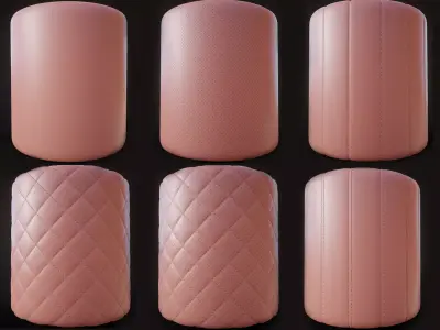 Seamless perforated stitched leather collection textures Texture