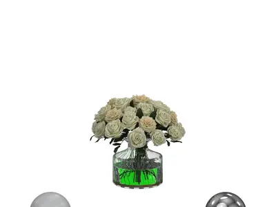 bouquet of roses 3D model