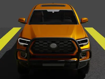 Toyota Tacoma Low-poly 3D model