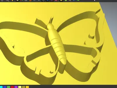 BUTTERFLY ASHTRAY Free 3D print model