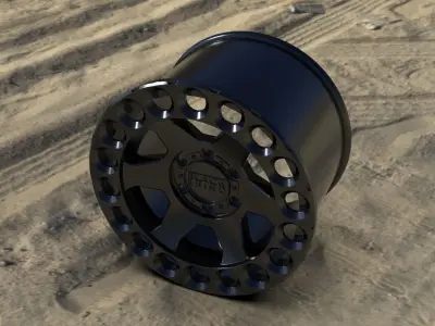 Matte Black Black Rhino Odessa Wheel Series Odessa wheel 3D print model