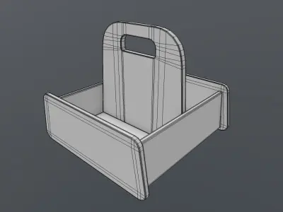 Basket Up Low-poly 3D model