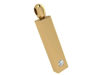 Rectangular Pendant 3750 3D print model