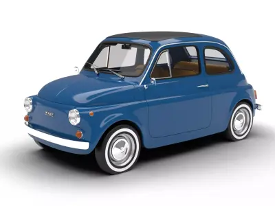 Fiat 500L 1969 3d model 3D model