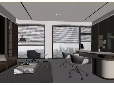 Modern Office Space 3D model